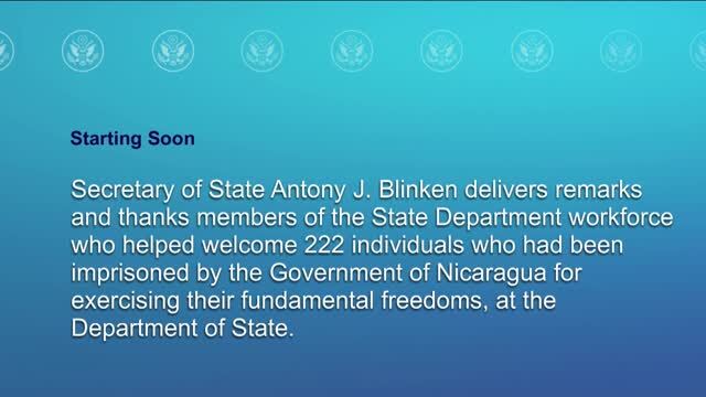 Sec. Antony Blinken Delivers Remarks On The Release Of Political Prisoners From Nicaragua 3/31/23